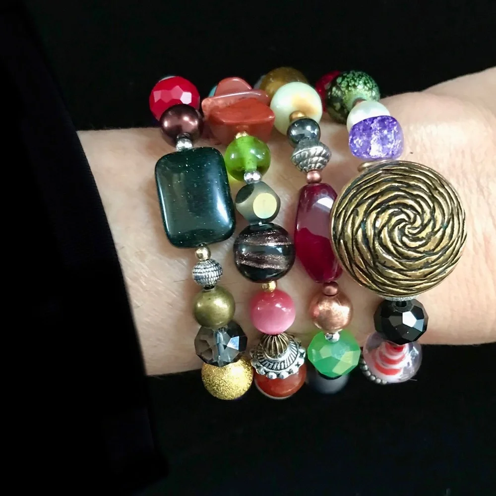 Handmade Bracelet with Vintage & Contemporary Elements (B75-1H) New Without Tags - Picture 11 of 11